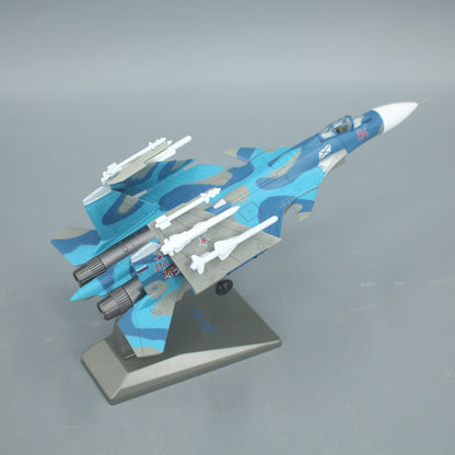 1:100 SU Carrier-based Fighter Jet Airplane Diecast Military Aircraft Model
