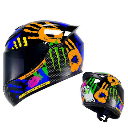 Motorcycle Helmet Full Face Racing Helmet DOT ECE Approved Fashion Riding Helmet