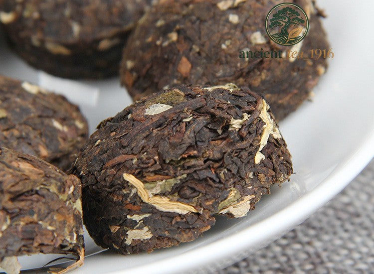 500g Lotus Leaf Xiaotuo Tea Pu'er Ripe Tea