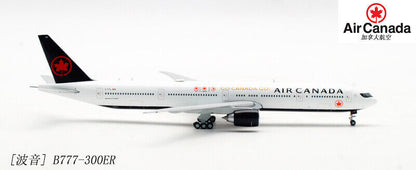 1:400 JC WINGS AIR CANADA BOEING 777-300ER Passenger Airplane Diecast Model