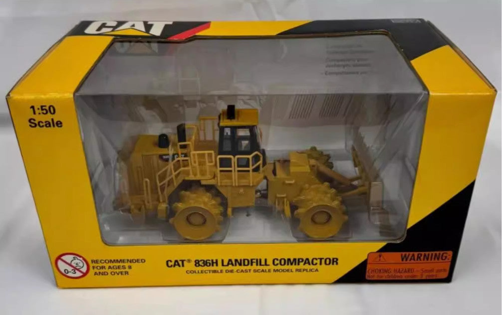 1:50 Norscot 836H Landfill Compactor Construction Machine Diecast Model