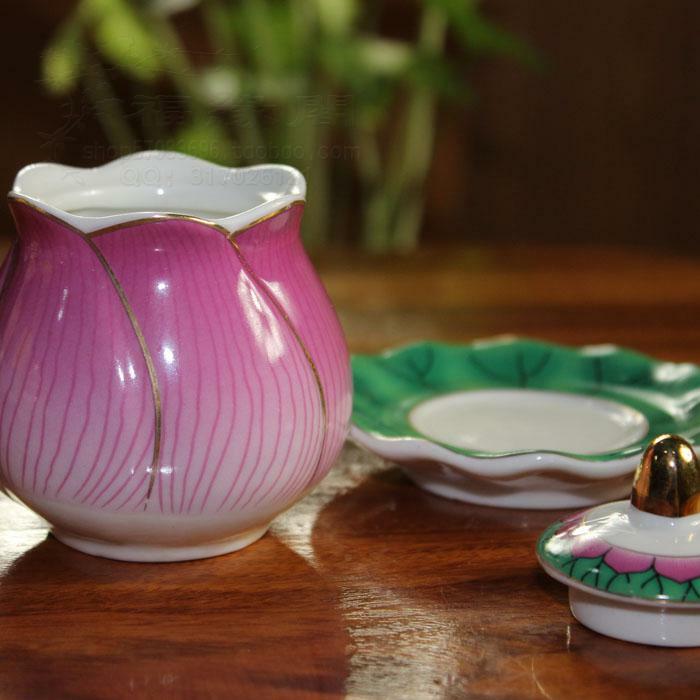 Creative Crafts Lotus Holy Water Cup Buddhist Supplies Buddha Home Decoration