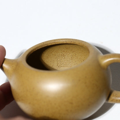 190ml Yixing Zisha Duan Clay Pottery Handmade Tea Pot Xishi Pot Marked Big Mouth