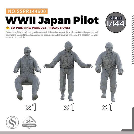 SSMODEL SSPR144600 1/144 WWII Japan Pilot