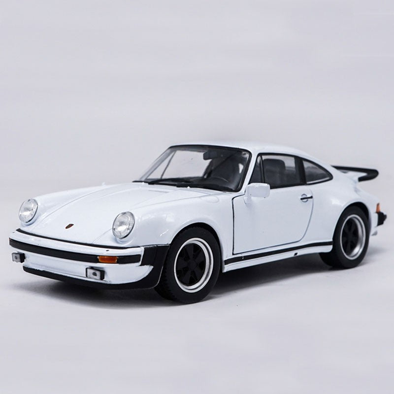 1/24 1974 Porsche 911 Turbo 3.0 Model Car Metal Diecast Vehicle Collection White