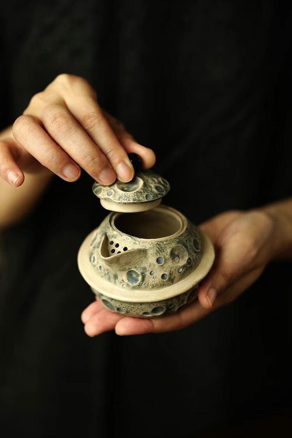 160cc 中国宜兴 手工制作 Zisha GaiWan Duan 粘土茶杯 Gongfu 盖碗-