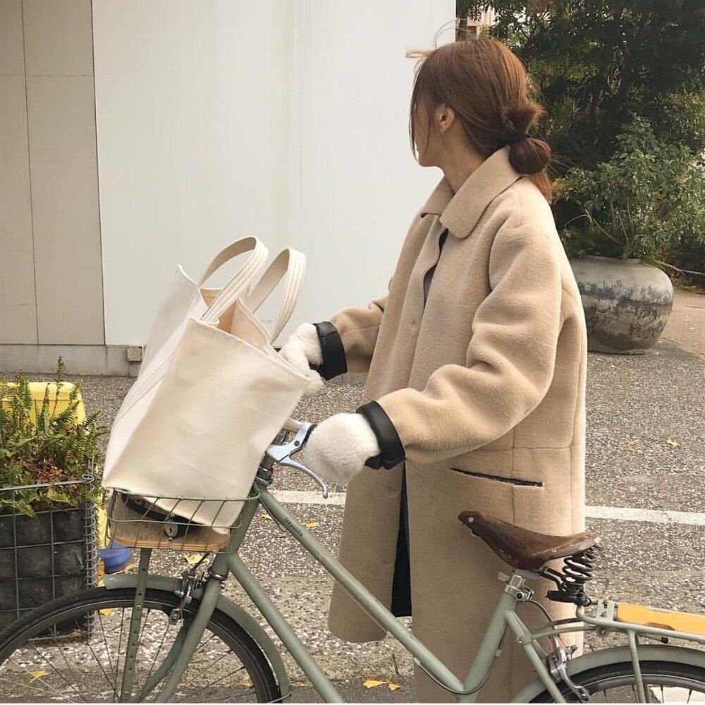 Fashion Canvas Bag Shopping Handbag Large Handbag Tote Shoulder Purse 36*15*25CM