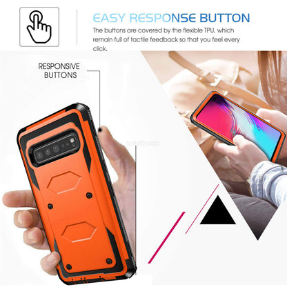 For Samsung Galaxy S10 5G Heavy Duty Clip Holder Belt Case Cover, w/ Accessories