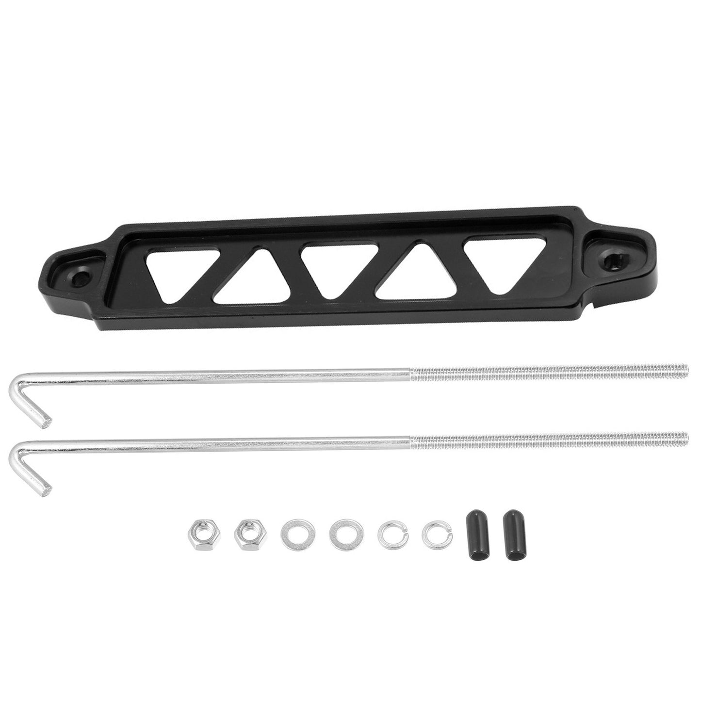 New Car Battery Hold Down Tie Down Mount Bracket with Hook Bolt Kit Set