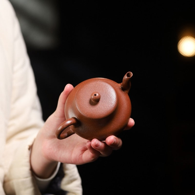True Yixing Zisha Jiangpo Clay Teapot 180ml Chinese Kungfu Pot On Sales Handmade