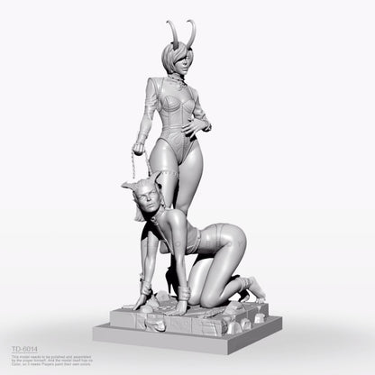 1/24 resin figure model kit Tame the evil female demon Unassembled Unpainted