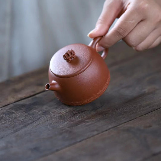 110cc Yixing Zisha Purple Clay Jiangponi Handmade Eggshell Teapot Collection Pot