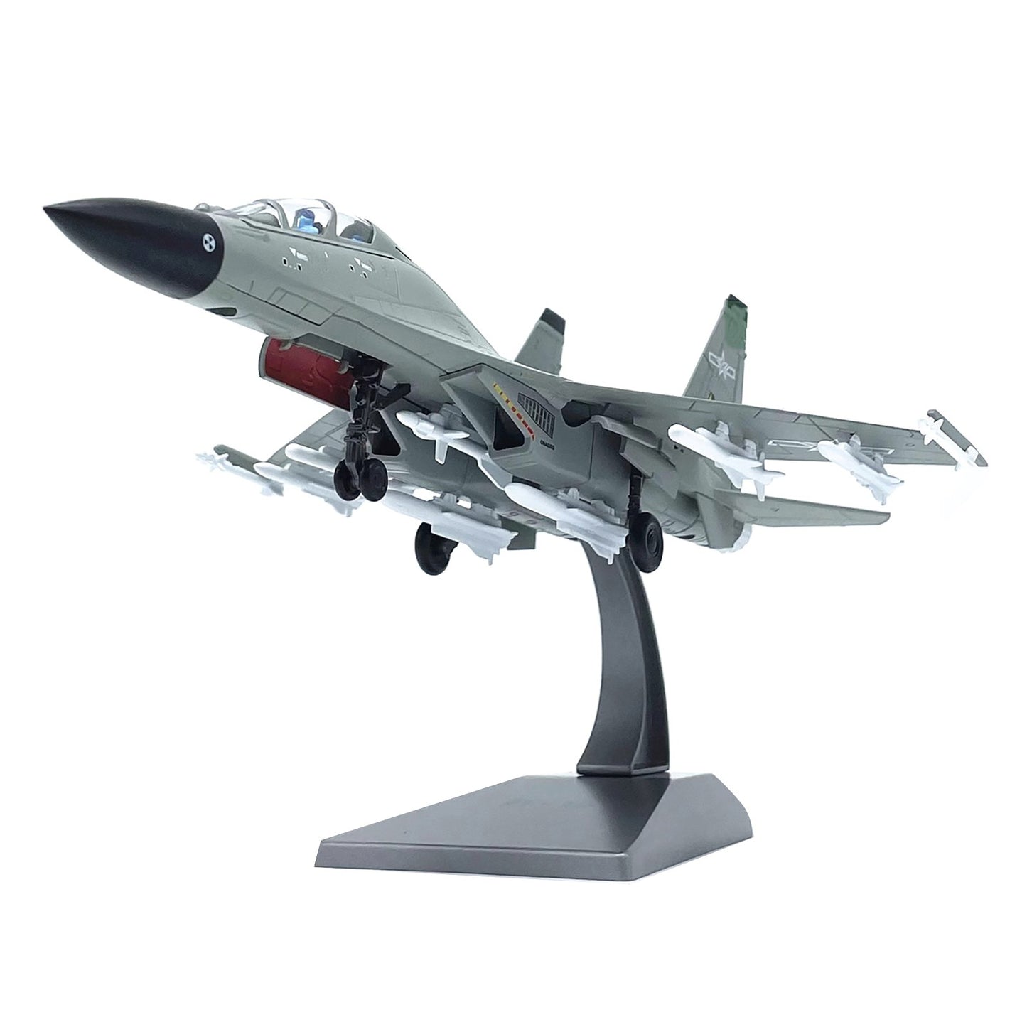 22cm 1/100 Chinese Air Force J-16 Fighter Model Military Aircraft Decoration