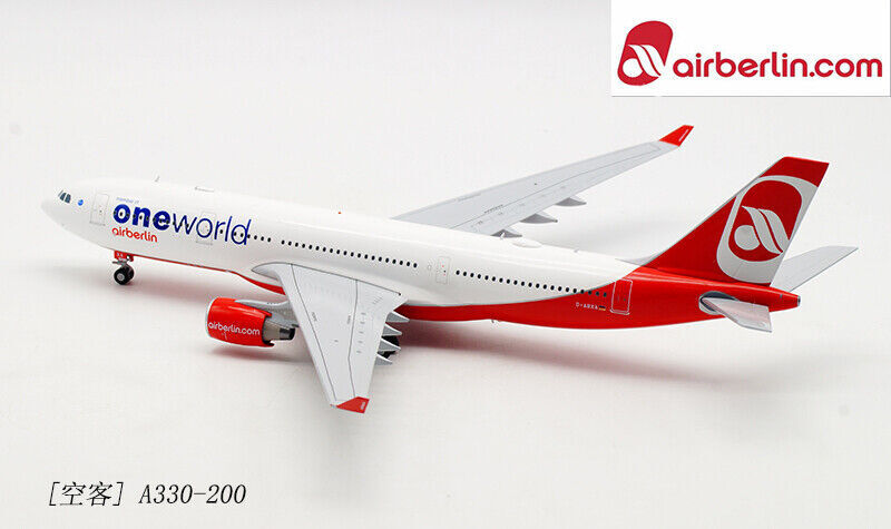 1:200 30CM JC WINGS Airberlin one world A330-200 Passenger Plane Diecast Model