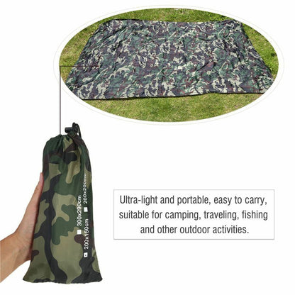 3 Sizes Camouflage Tent Tarp Camping Hunting Shelter Waterproof Outdoor Survival