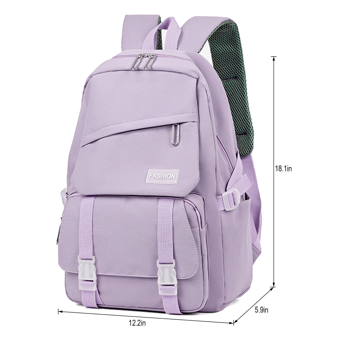 18.5" Large Girl School Backpack Bookbag Waterproof Laptop Travel Bag Rucksack