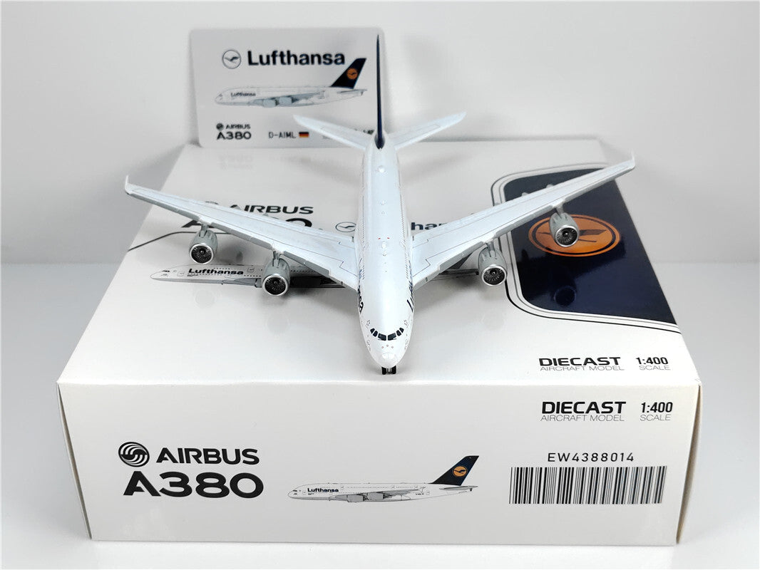 1:400 JC Wings Lufthansa AIRBLUS A380 Passenger Airplane Diecast Aircraft Model