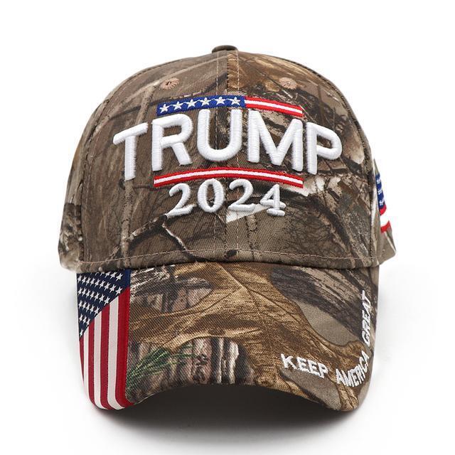 New Adjustable Trump 2024 Embroidered Hat Baseball Cap Black Red Us