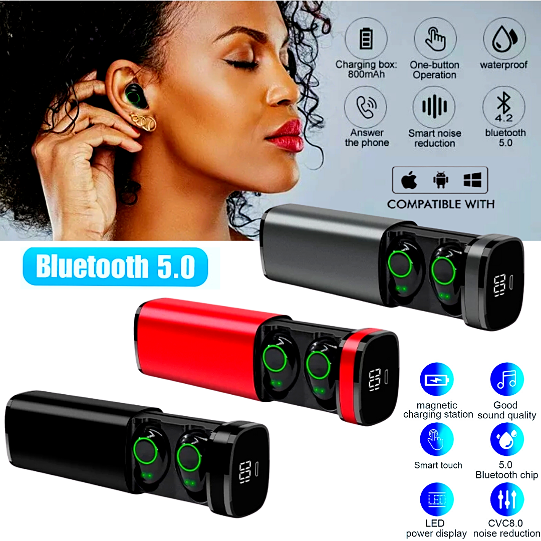 Audifonos inalambricos Bluetooth 5.0 Auriculares Universales Para Telefonos Cell