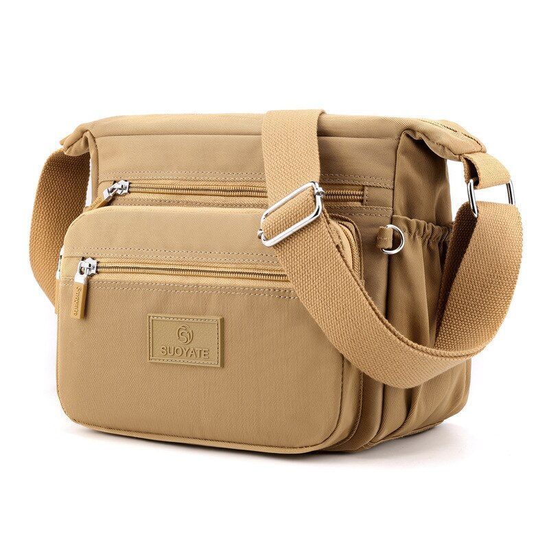 Oxford Cloth Messenger Bag Canvas Leisure Bag Large Shoulder Bag Polyester 1 PC