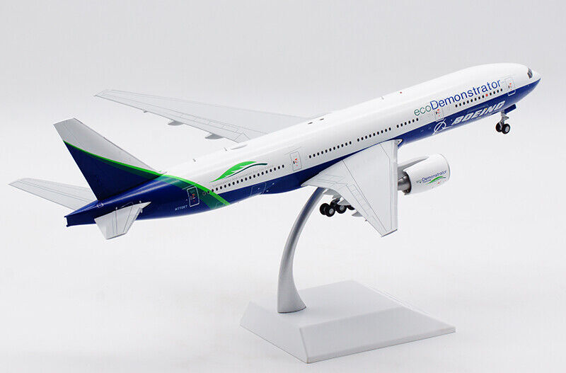 1:200 32CM JC Wings ecoDemonstrator BOEING 777-200 Passenger Plane Diecast Model