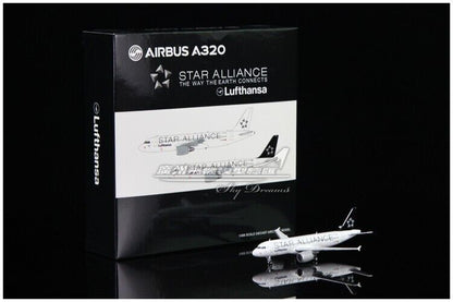 1:400 JC Wings Lufthansa STAR ALLIANCE AIRBUS A320 Plane Diecast Aircraft Model