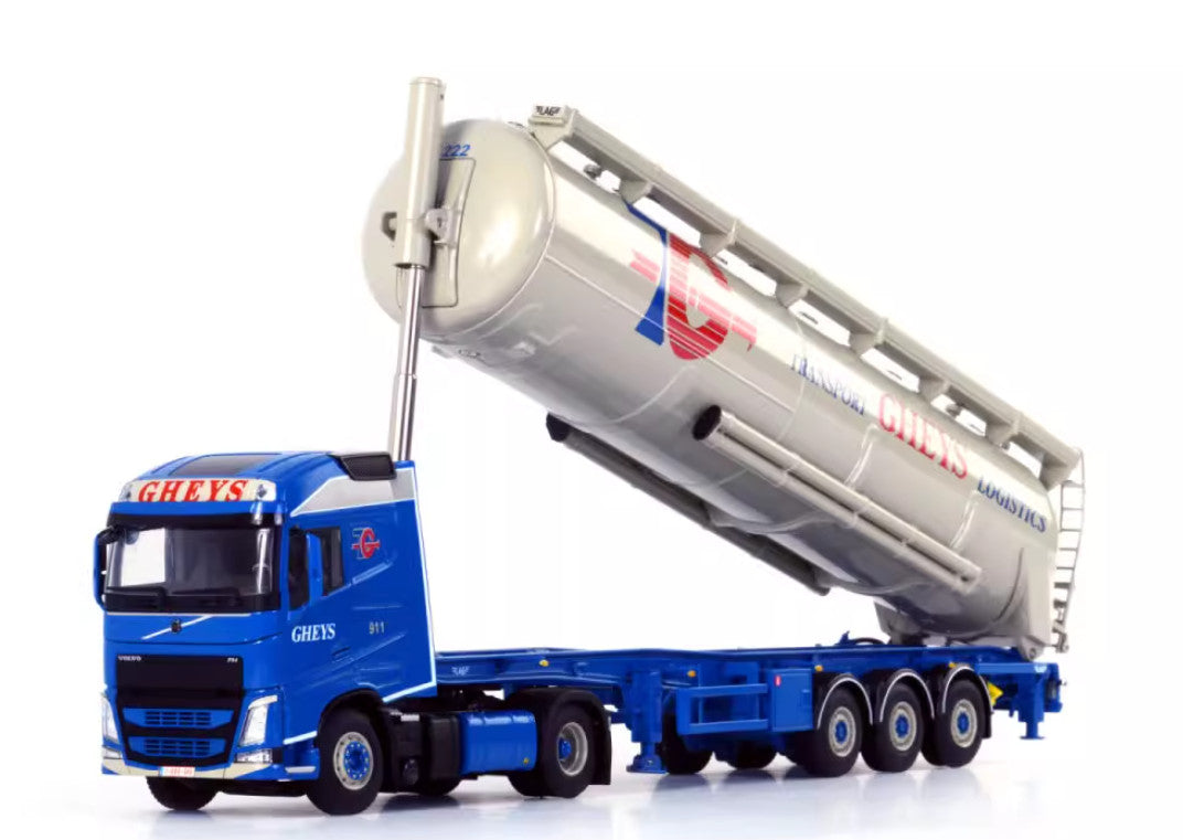 1:50 WSI Gheys FH4 GL 4x2 Container Tank Truck BULKTRAILER TIPPER Diecast Model