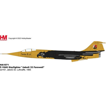HM 1/72 F104 fighter model F-104G "JaboG 33 Farewell" 22+67 Germany 1985