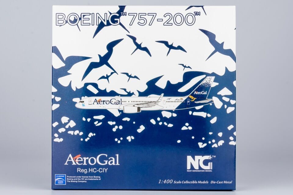 1:400 NG Model AeroGal BOEING 757-200 Passenger Aircraft Diecast Airplane Model