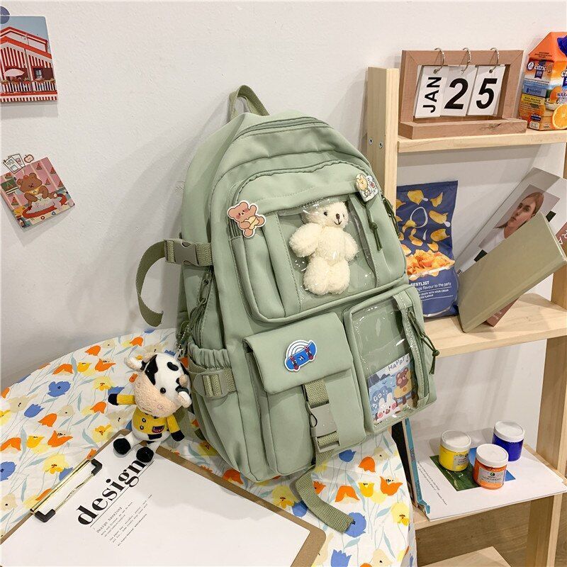 Backpacks Waterproof Multi-Pocket Nylon School Student Laptop Pack Traveling Bag