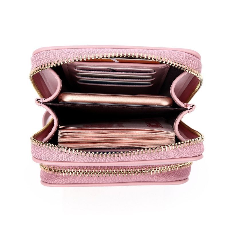 Crossbody Shoulder Bag Small Cellphone Purse Card Holder Wallet Polyester Pouch