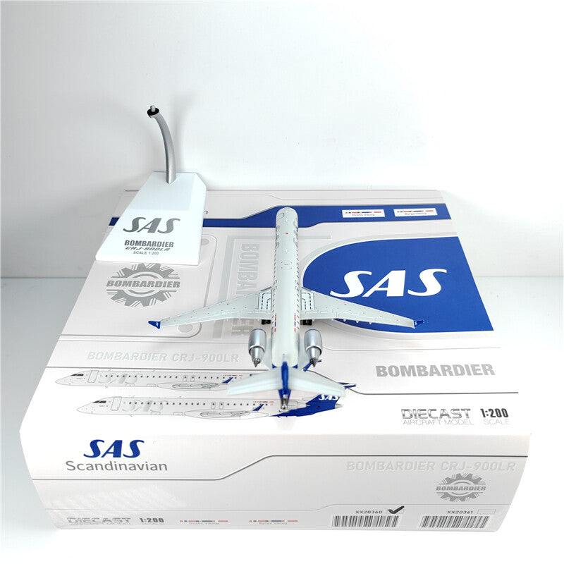 1:200 JC Wings SAS Bombardier CRJ-900 Passenger Aeroplane Diecast Aircraft Model