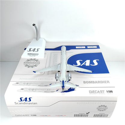 1:200 JC Wings SAS Bombardier CRJ-900 Passenger Aeroplane Diecast Aircraft Model