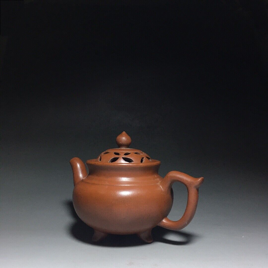 Chinese Yixing Zisha Clay Handmade Exquisite Teapot（：三足壶 底款：陈正明）