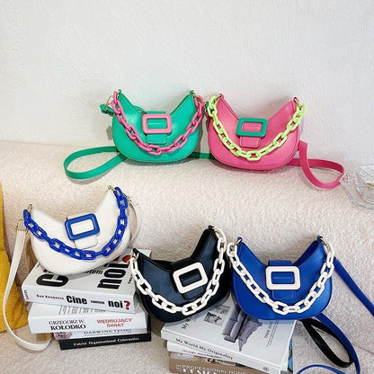 Handbag Shoulder Bag Leather Crossbody Bags Women Hit Color Messenger Bags 130CM