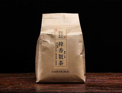 500g Yunnan Pu'er tea ripe tea camphor pu'er tea loose tea big leaf seed ripe