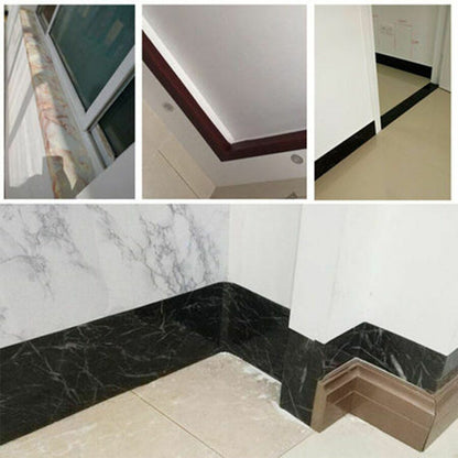 Wall Stickers Black/White Waterproof Waist Line Self Adhesive Border Roll Homes
