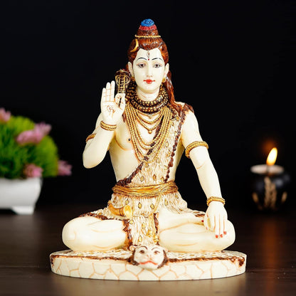 Hindu God Lord Shiva in Meditation Pose Statue Idol Figurine