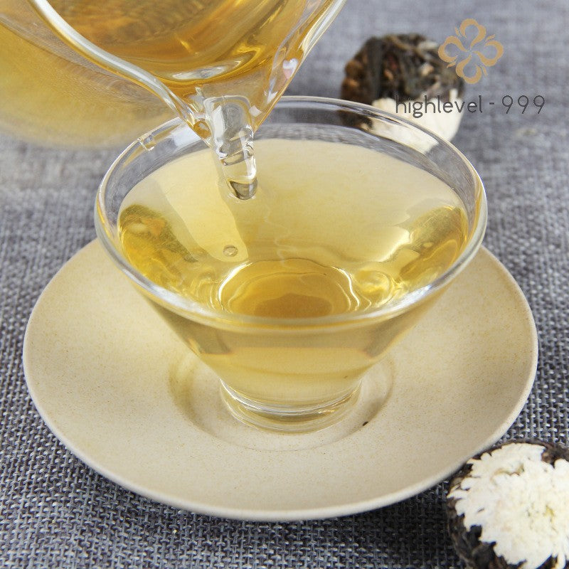 500g Raw Pu'er Tea Tuocha Chrysanthemum Flower Ancient Tree Dried Leaf Tea