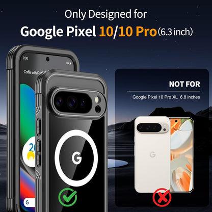 Magnetic for Google Pixel 10/Pixel 10 Pro Case, Built-In HD & Privacy Screen Pro