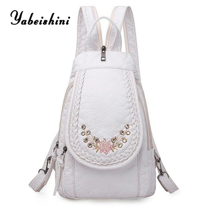 High Quality Backpack Women New Leather Backpack School Bag for Teenage Girls