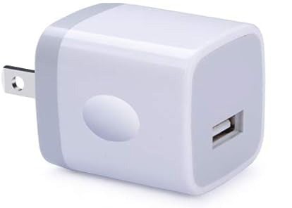 USB Wall Plug, 1A 5V Single Port Wall Charger Power Adapter Cube Block Box fo...