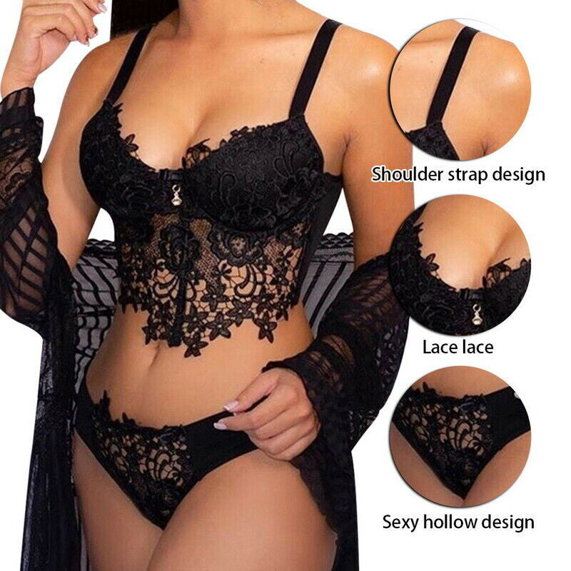 Women Lace Lingerie Nightwear Underwear Babydoll Sleepwear