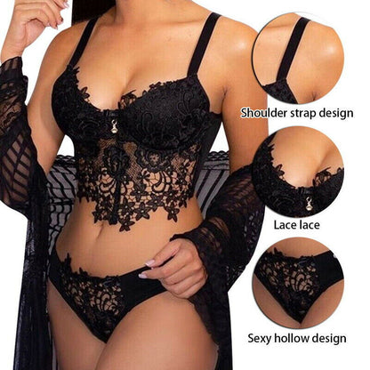 Women Lace Lingerie Nightwear Underwear Babydoll Sleepwear