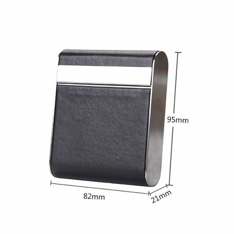 Leather Cigarette Case 20pcs Container Bank Card Box Tobacco Holder Mini Storage