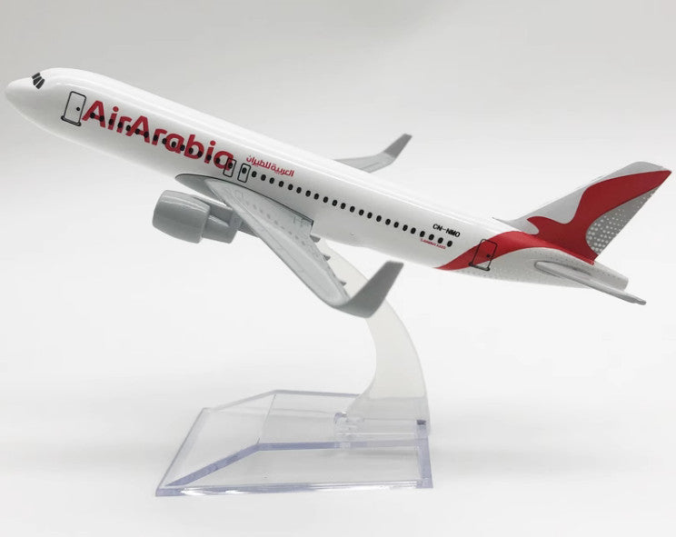 16CM Air Arabia AIRBUS A320 Passenger Aircraft Aeroplane Diecast Airplane Model
