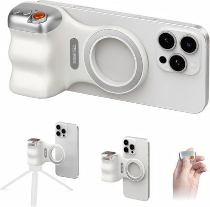 Telesin Magnetic Phone Camera Shoot Hand Grip Phone Holder w/ BT Remote Control