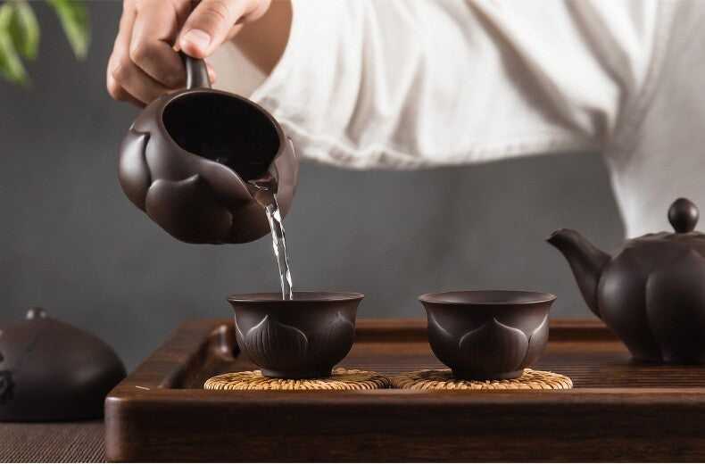 True Yixing Zisha Complete Teaset Tea Pot Matching Gaiwan Cup Lid Holder Pitcher