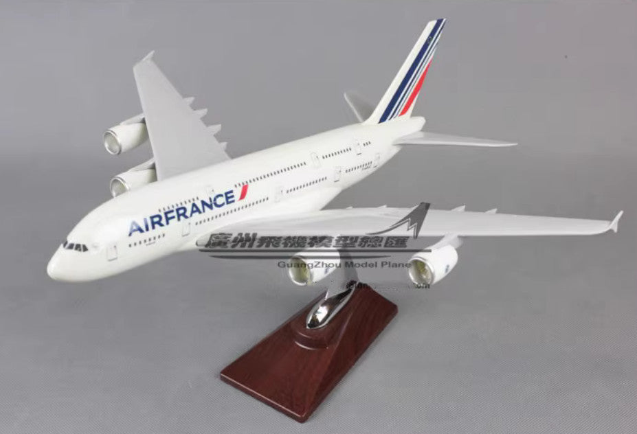 36CM AIR FRANCE AIRBUS A380 F-HPJC Passenger Plane Resin Aircraft Airplane Model