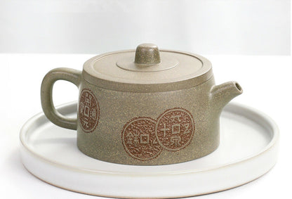 180cc中国宜兴手工紫砂茶壶段粘土韩华胡公福茶壶-